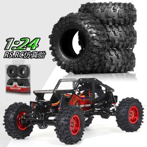 1.0in Lốp Cao Su Lốp Lốp & Bánh Xe Nhựa Bộ Cho 1 / 18 1 / 24 RC Xe Bánh Xích Trục SCX24 FMS FCX24 Traxxas TRX4M Nâng Cấp Phần