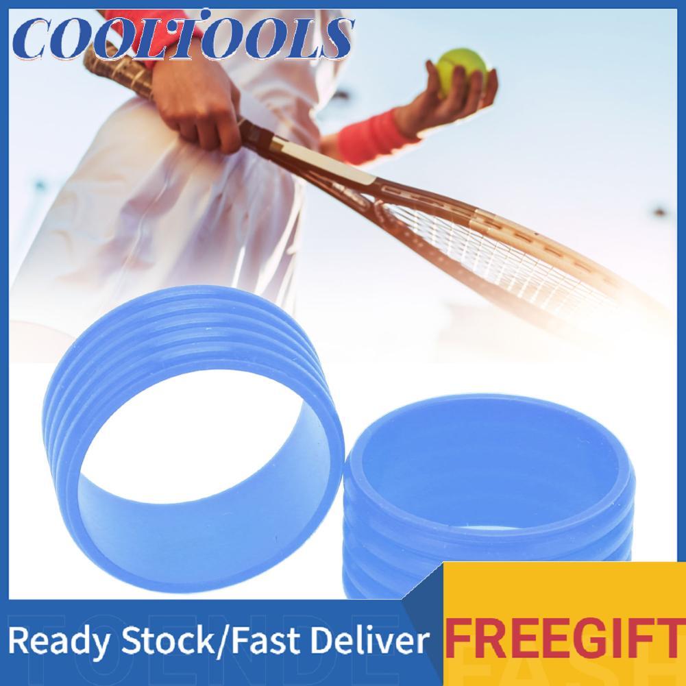 Coo ZASCHMOY 2 chiếc Vòng silicon có tay cầm vợt tennis - Khả năng thấm hút mồ hôi cao để tăng cường độ bám Có thể tái sử dụng & bền bỉ Phù hợp với mọi loại vợt (Xanh lam)
