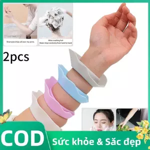 Trong Kho 1 Cặp Silicone Flower Shape Spa Ban Nhạc Cổ Tay Không Thấm Nước Mặt Rửa Tóc Phụ Kiện Cá Tuyết