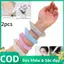 Trong Kho 1 Cặp Silicone Flower Shape Spa Ban Nhạc Cổ Tay Không Thấm Nước Mặt Rửa Tóc Phụ Kiện Cá Tuyết