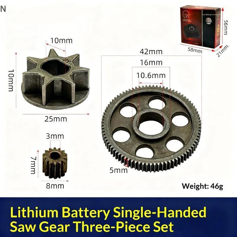 NS 3 Cái DIY Phụ Kiện Bánh Răng Lớn Cho 4 "/ 6" Mini Xích Điện Cưa Xích Đơn Tay Cưa Xích Li-Ion Cưa Xích Rơi NS