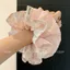 Kẻ Sọc Ren 2026 Scrunchy Dây Buộc Tóc Ngọt Đuôi Ngựa Bóng Đầu Dây Thời Trang Phối Tóc