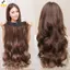 < YEI > 50CM Tóc Dài Tóc Giả Xoăn Vô Hình Tóc Giả Thời Trang Nữ Tóc Giả Mới