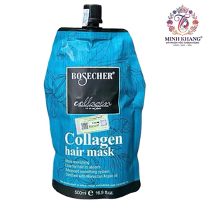 DẦU HẤP Ủ COLLAGEN SIÊU MỀM MƯỢT, GIẢM RÃY RỤNG TÓC BOSECHER 500ml [ MK ]