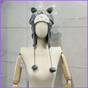SQ11 Totoro Sang Trọng Mũ Cosplay Trang Trí Tiệc Halloween Nhu Cầu Quà Tặng Cho Trẻ Em Mềm Mại Ấm Áp Mùa Đông Nhu Cầu
