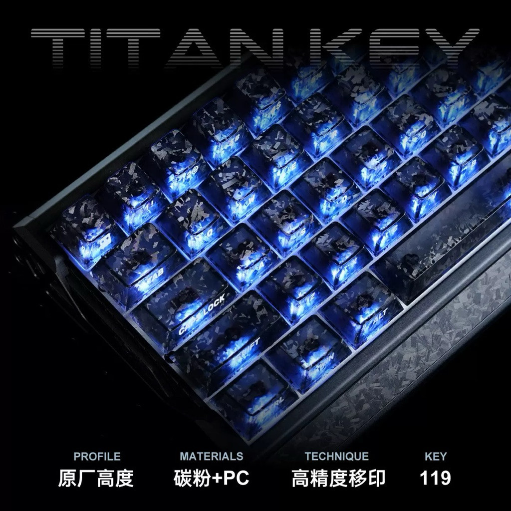 Keycap PC Carbon | Chủ Đề Thanh Kiếm | Xuyên led | PC | 132 nút dành cho bàn phím cơ , bàn phím he | cherry profile | BigBuy360 - bigbuy360.vn