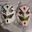 AA Mới Joker Full Face Mask Ngộ nghĩnh Răng Vàng Lớn Mặt nạ Cười Cậu Bé Mát Mũ Đội Đầu Halloween Cosplay Đạo Cụ VN
