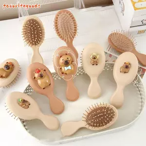 Lược chải tóc FAVORITEGOODS, Lược đệm khí Capybara hoạt hình dễ thương, Lược túi khí Kapibala tinh tế dành cho sinh viên di động
