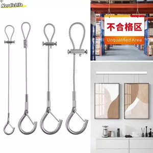 Dây treo NORDICLIFE, Dây dây thép không gỉ có thể điều chỉnh, có khóa buộc có thể thu vào