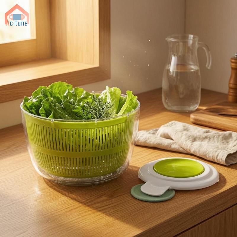 Hướng dẫn sử dụng Máy sấy Salad Đế chống trượt Bát lọc Dụng cụ nhà bếp Mở đầy lớn