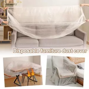 Vỏ bụi dùng một lần EDIWANY, Vỏ bụi nội thất đàn hồi trong suốt, Dây rút Kích thước lớn Tất cả các màng chống bụi được bọc Cải tạo tại nhà