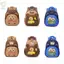 Ba lô ROLY Capybara, Túi đi học Capybara hoạt hình dung tích lớn, Ba lô mẫu giáo nhẹ Nylon nhiều túi