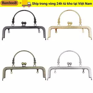 BAMBOOB Ví Khung Kiss Khóa Túi Kim Loại Móc Khóa Túi Khung Khóa DIY Thủ Công Túi Làm Túi Kiss Khóa