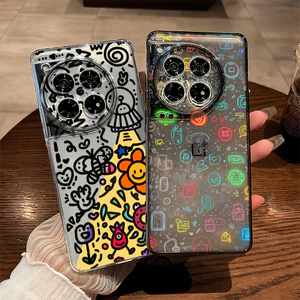 Dành Cho Oneplus Ace 6 6T / 15 13 13R 13T 12 12R 11 Ace 5 Pro Ace 3 3V 2V Nord 5 Graffiti Vỏ Điện Thoại TPU Mềm Trong Suốt / Bảo Vệ Camera Chống Sốc One plus Cover