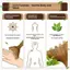 BeautifulHomeA Di Động Gỗ Đàn Hương Kinh Tuyến Massageb Thúc Đẩy Tóc Kinh Tuyến Cơ Thể Chống Tĩnh Điện 6 Hạt Cừu Đầu Sừng Máy Mát Xa Gua Sha Dụng Cụ VN