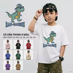 Áo phông trẻ em học sinh tiểu học Dễ phối đồ Vải mềm mại