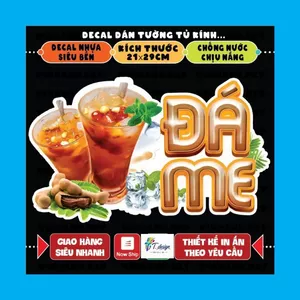 Decal ĐÁ ME dán trang trí tường, chống nước không bay màu,dán tủ,vali,decal dán kính,xe đẩy,laptop-cắt bế sẵn khổ a4