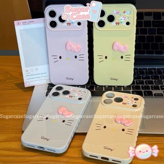 Ốp Lưng Cho IPhone 17 11 15 16 13 14 12 Pro Max XR X XS Max AIR 7 16 8 Plus SE Bìa Mềm Búp Bê Kitty 3D Hoạt Hình