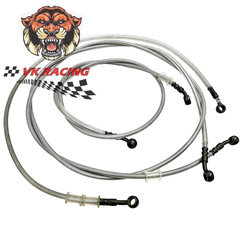 Dây thắng dầu dây phanh dầu cước bạc vỏ bọc cao su dẻo 92cm -1m1 - 2m