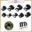 POWER 10Pc 9 / 10 / 12 / 13 / 16 / 17 / 19 / 22 / 25mm Phụ kiện lều cắm trại ngoài trời Dây buộc Snap Clip Móc lều Móc lều Cắm trại Lều bạt Caravan.