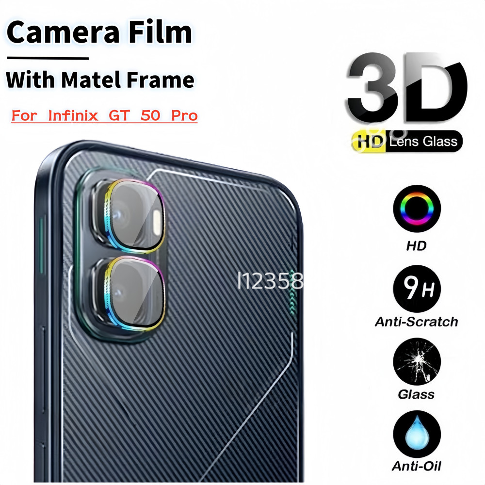 Phim Máy Ảnh Cho Infinix GT 50 Pro GT50Pro 5G 2026 GT50 Pro Bảo Vệ Ống Kính Máy Ảnh Hợp Kim Nhôm Kim Loại Kính Cường Lực Vòng Kim Loại HD Ống Kính Bảo Vệ Phim