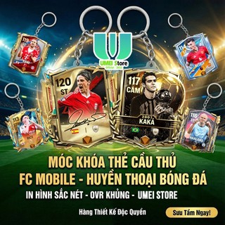 Móc Khóa FC Mobile Móc Khóa Bóng Đá Thẻ Cầu Thủ Messi, Ronaldo, Beckham, Torres, Mbappé... Sưu Tầm