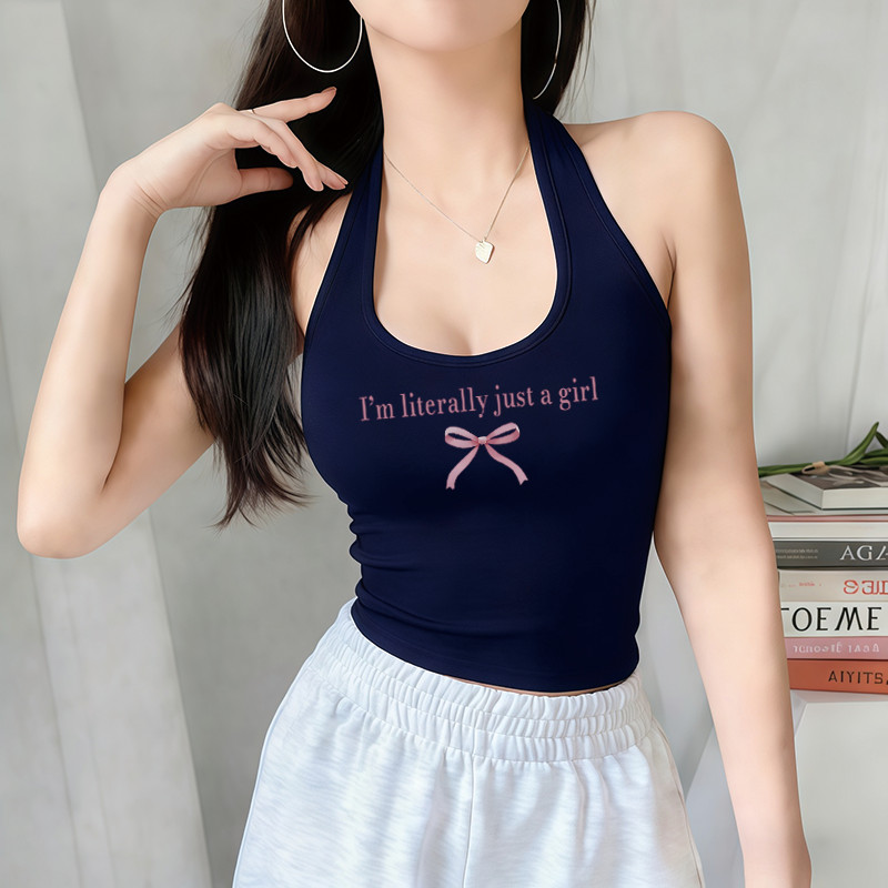 Áo Yếm Croptop Choàng Cổ Hở Lưng Ôm Body Nữ | Áo Thun | Cotton Thun Mềm Co Giãn | Tôn Dáng Gợi Cảm Sexy Siêu Hot Mới#054