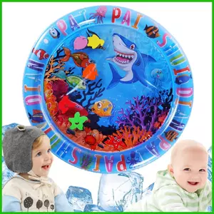 Bơm Hơi Tummy Thời Gian Thảm Nước Theo Chủ Đề Đại Dương Chơi Thảm Cảm Giác Playmat Thúc Đẩy Phát Triển Đồ Chơi Vui Vẻ saixit2vn