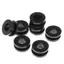 Bigapple 10 Chiếc Đen Xe Máy Bên Bao Cao Su Grommets Dành Cho Xe Honda Suzuki Kawasaki RDG