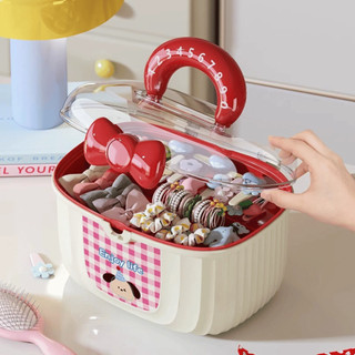 Hộp Đựng Trang Sức, Kẹp Tóc Có Quai Xách – Hộp Nhựa Đựng Phụ Kiện Đa Năng Cho Bé Siêu Dễ Thương