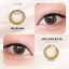 Kính áp tròng khoá ẩm 8H 3 Tháng Màu Nâu Olive Tự Nhiên CARASE, Lens cận VEIL BROWN