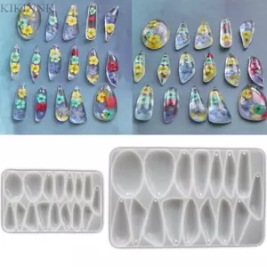 KIKIN Giọt Nước Hình Phụ Kiện Khuôn Handmade Trang Sức Khuôn Silicon Epoxy Khuôn