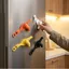 QEARY Ngón Tay Nam Châm Tủ Lạnh, Quirky Ngộ nghĩnh Dây Kéo Hình Nam Châm Tủ Lạnh, Sáng Tạo 3D In Nhựa Mô Phỏng Dây Kéo Ngón Tay Trang Trí