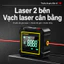 Máy Đo Góc Laser Kỹ Thuật Số – 4 Mặt Nam Châm Mạnh, Đa Năng, Dùng Cho Xây Dựng & Trang Trí Nội Ngoại Thất