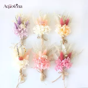 AqToCna 1 Mini Tự Nhiên s Bó Bó Bó Hoa Chổi Chổi Nút Lỗ Phù Dâu Hoa Xòe Thổ Cẩm Giáng Sinh Trang Trí Đám Cưới AqToCna