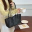 Túi Tote dệt YOLOGO, Túi đeo vai rỗng dung tích lớn bằng da PU, Rỗng ra 25x17x12cm có túi bên trong Túi xách da PU Mua sắm
