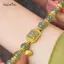 AqToCna Phong Cách Trung Hoa Giả Hetian Ngọc Sen Mặt Dây Chuyền Vòng Tay Vintage Đính Hạt Dành Cho Nữ Ánh Sáng Sang Trọng Trang Sức Thời Trang Quà Tặng AqToCna