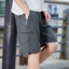 Quần short nam dáng rộng có khóa kéo nhiều túi mùa hè, quần short công sở nhanh khô cỡ lớn
