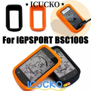 ICUCKO Đồng Hồ Tốc Độ Silicon, Vỏ Bảo Vệ Máy Tính Xe Đạp Chống Trơn Trượt, Chống Rơi Mềm Xe Đạp Bảo Vệ Máy Tính Cho IGPSPORT BSC100S iGS100S Phụ Kiện Xe Đạp