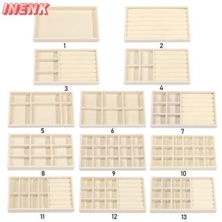 INENK Xoay Hộp Trang Sức Khay Bảo Quản Đồ Trang Trí Người Tổ Chức Thiết Kế Phụ Kiện Trang Sức Thời Trang