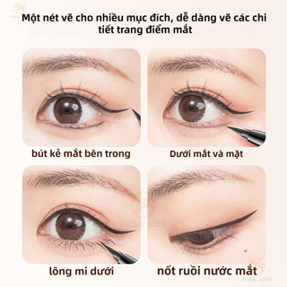 J.M.C.YBút kẻ mắt lâu trôi không thấm nước 0,1mm Không dễ nhòe Phát triển màu sắc lâu trôi dành cho học sinh mới bắt đầu Liqui