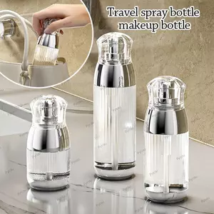 Chai nạp chân không PYCOU, Chai xịt có thể nạp lại 30ml / 60ml / 90ml, Chai đựng vàng bạc chống rò rỉ loại ép di động ngoài trời