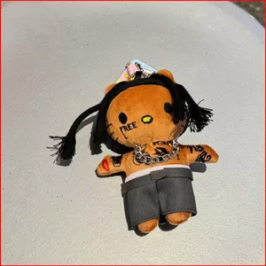 BH2 Sanrio Hello Kitty Sang Trọng Móc Khóa Justin Bieber Travis Scott Rapper Túi Búp Bê Charm Plushie HB2