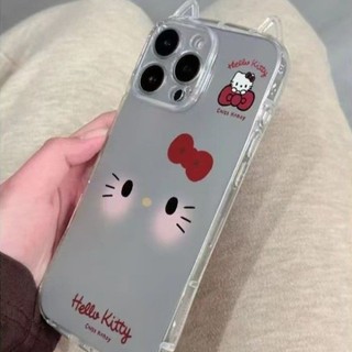 Ốp lưng IPhone 17 16 15 14 13 12 11 ProMax XSMax 78 Plus Dễ thương Blush KT Emoji trường hợp điện thoại