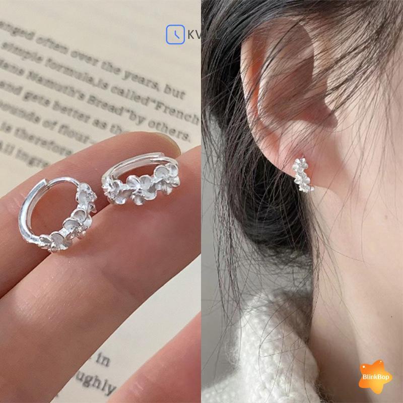 [KvJJL-t] 1 Đôi Bông Tai Vòng Tròn Hoa Hồng Nhỏ AAA Zircon Dành Cho Nữ Quyến Rũ Đính Hôn Trang Sức Cưới Mới