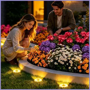 Đèn mặt đất chạy bằng năng lượng mặt trời 8 miếng trang trí đèn sân vườn Đèn năng lượng mặt trời cho đường lái xe Sân sau Bãi cỏ hiên hiên hiên nhà mueadsyvn