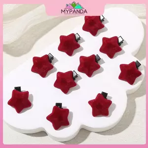 MYPANDA 10 Chiếc Ngọt Ngào Đa Năng Nhỏ Trái Tim Đỏ Ngôi Sao Kẹp Tóc Dành Cho Nữ Bé Gái Kẹp Tóc Thanh Lịch Phụ Kiện Tóc Tinh Tế Quà Tặng.