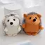 Móc khóa sang trọng PYCOU Hedgehog, Móc khóa kim loại sang trọng mềm mại Búp bê nhím sang trọng, Móc khóa động vật nhồi bông màu nâu dễ thương đáng yêu để trang trí ba lô