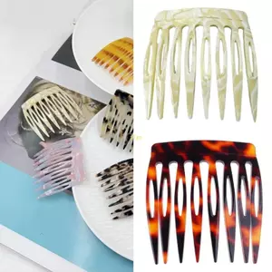 Flgo 1 Tóc Bên Lược Thiết Kế Phong Cách Pháp Với Acetate Hoàn Thiện Kẹp Nhỏ Phụ Kiện Tóc Cho Nữ Tạo Kiểu An Toàn