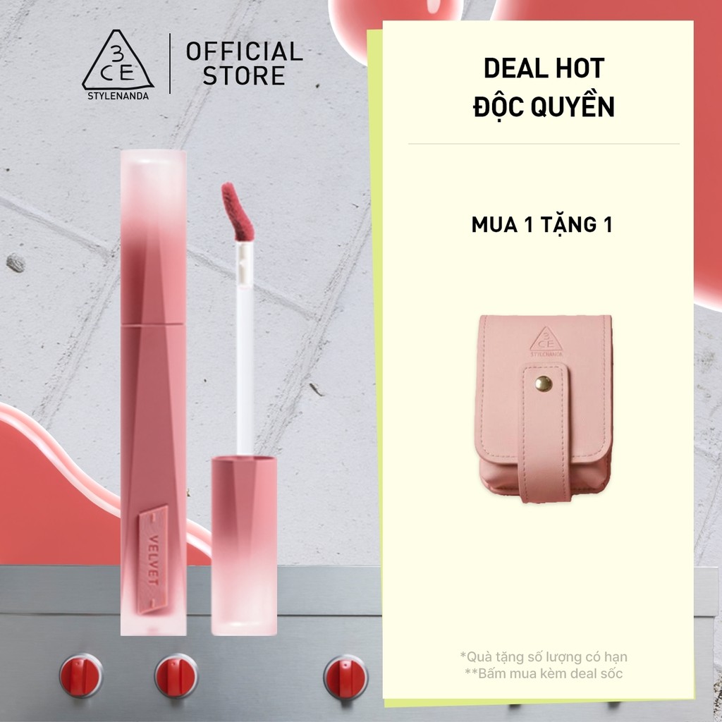 Son Kem Lì Nhung Mịn 3CE Velvet Lip Tint Plush